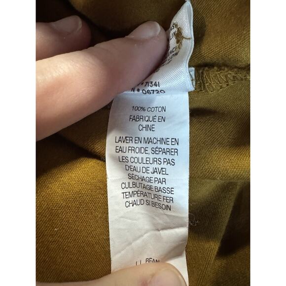 LL Bean Sz XS Mustard Gold Button Front Utility Shirt Casual Outdoor Chore Top - Picture 5 of 9